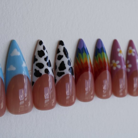 French Tip Press On Nails - 20pc - Picture 4 of 6